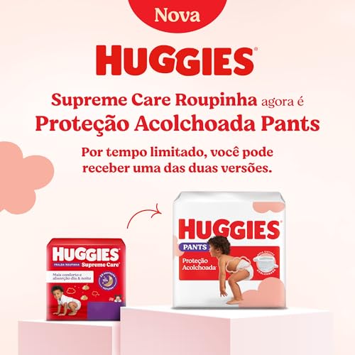 Fralda Huggies Supreme Care Roupinha G - 60... glide