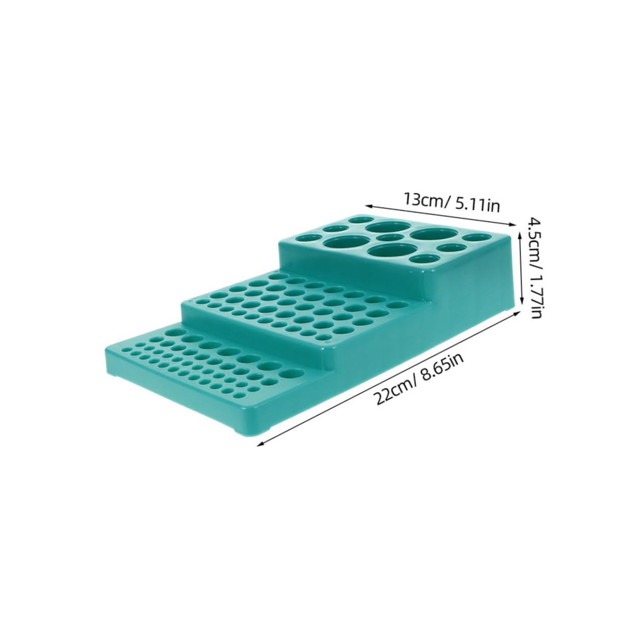 CHILDWEET Plastic Rack Tube Holder Wide Compatibility 4-28mm Diameter Stable Trapezoidal Base Easy to Use for Lab Work