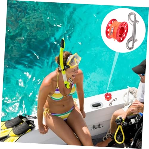 Carrete de buceo de aluminio PRETYZOOM con diseño resistente y antioxidable 5