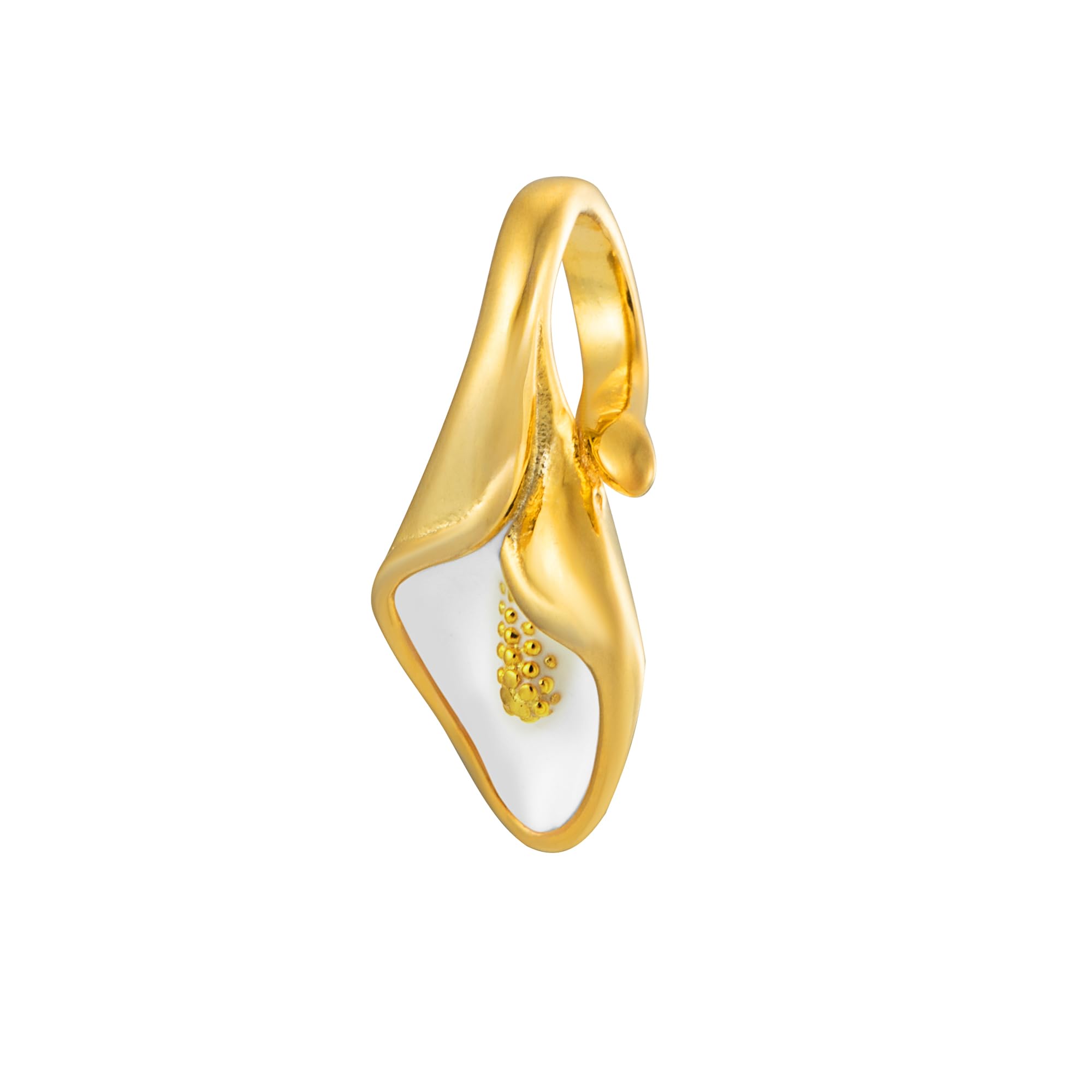 Bolenvi Calla Lily Gold Accent Charm