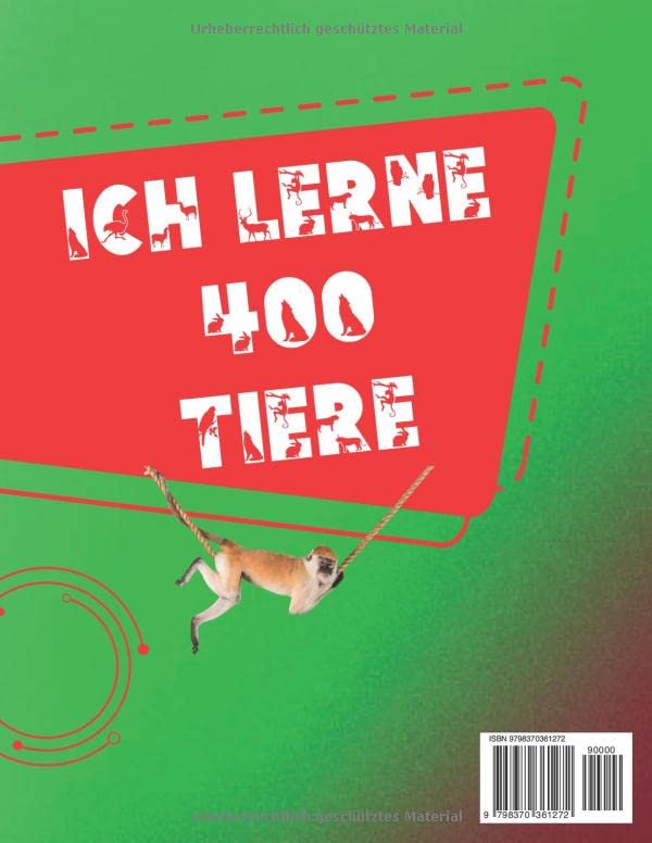 Ich lerne 400 Tiere auf Portugiesisch: Bilderbuch für Kinder, zweisprachig Portugiesisch-Deutsch (mit 50 lustigen Fakten)