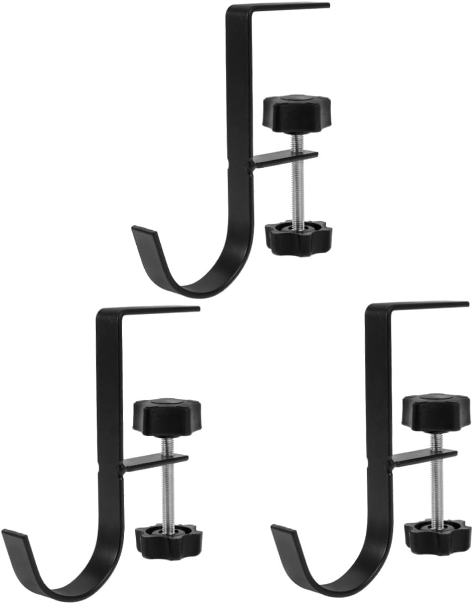 GALPADA 3pcs Desk Schoolbag Hook Adjustable Purse Hanger for Table Side and Practical Handbag Holder for Students and Professionals Space-Saving Design
