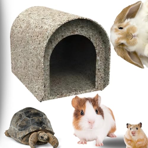 Toca Casa Pet Iglu Área Externa Quintal Casinha de Madeira Reciclada Ecológica para Coelho Tartaruga Galinha Jabuti Abrigo Casinha para Animais (Porquinho da índia)