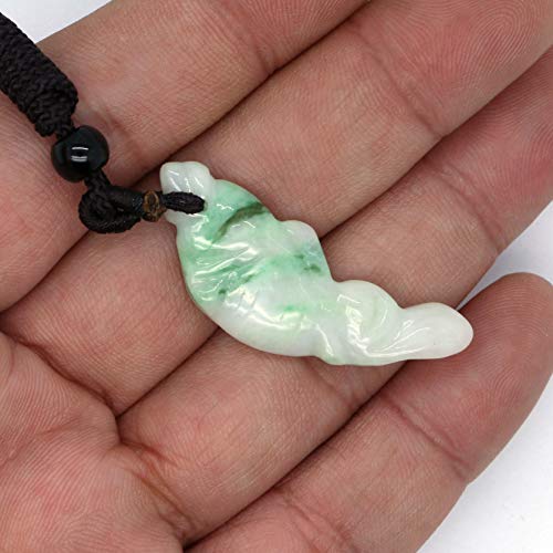 Pendentif en jadéite type A poisson éviter contrefaçons jade authentique - 6