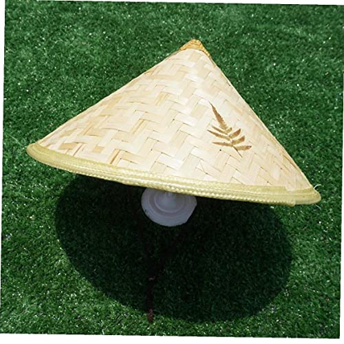 Fituenly Cappello di bambù Cinese Cappello di