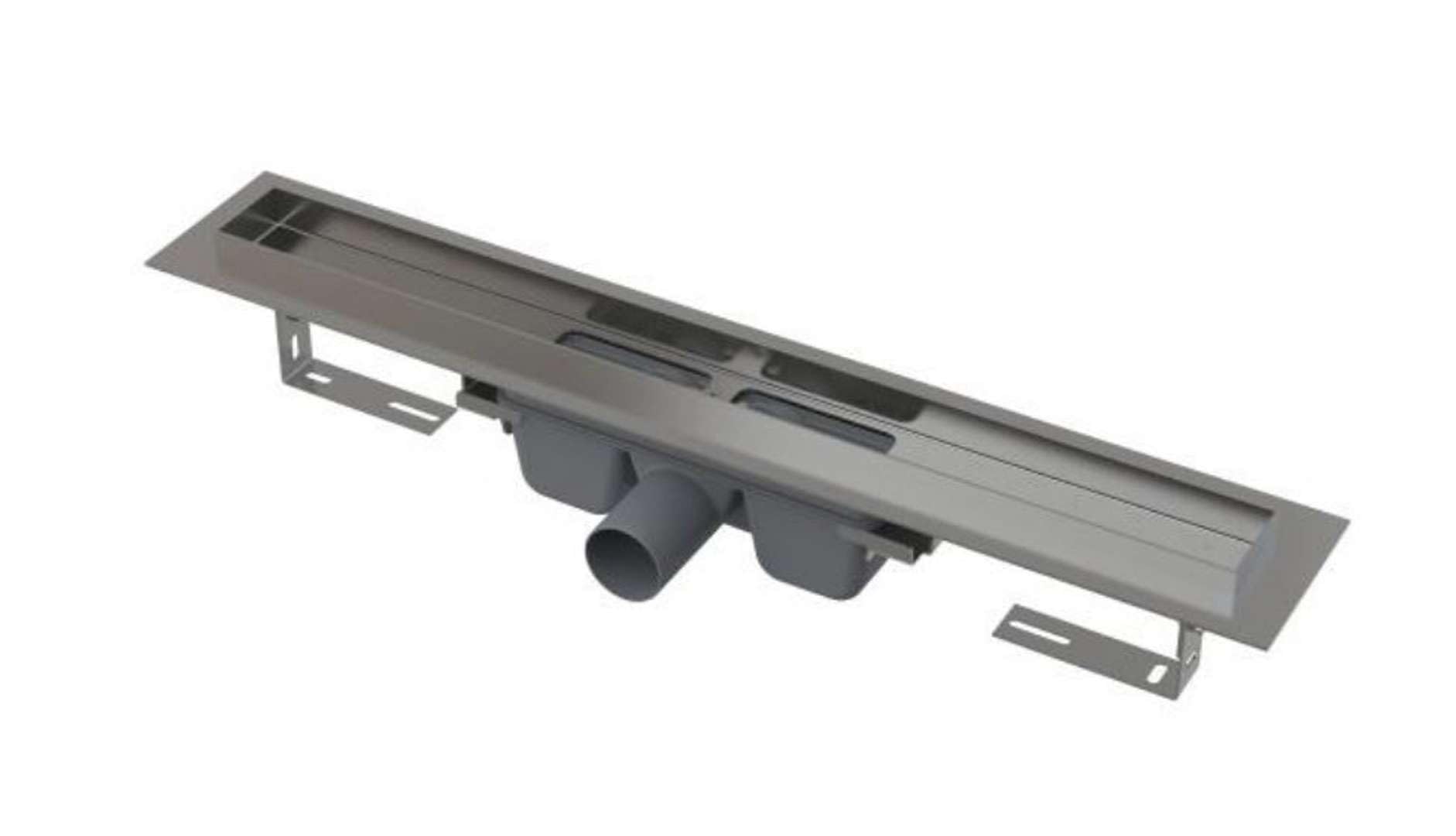 Alca PLAST APZ104 Flessibile Rinne, canale di scarico a pavimento per doccia con griglia in acciaio inox – 700 mm
