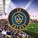 Fan Creations Los Angeles Galaxy MLS Wooden Sign 12” Round Wall Decor- Show Your Galaxy Spirit and Decorate Your Major League Soccer Fandom- Officially Licensed