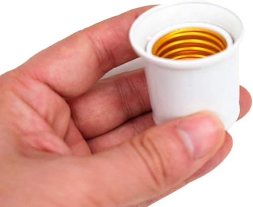 Miniatura 4 de Enchufe de bombilla estándar E26E27 que convierte la toma de corriente a adaptador de enchufe de lámpara, enchufe de CA a E26 soporte de lámpara