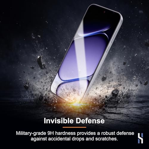 Image of Tempered Glass for OnePlus Nord 6 (6.78 Inch) Military Grade 9H Screen Guard, Anti-Scratch, Shatterproof, Edge to Edge Full Coverage - Black Border