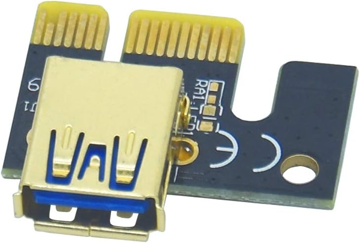 Creative Product Artidux 6-Pack PCIE Riser VER 009S 1x to 16x Graphic Extension for GPU Mining USB Riser Adapter Card 60cm USB 3.0 Cable 4 Solid Capacitors, 6PIN Interface & Molex 3 Power Options (Fulfilled by Amazon) Best Cyber Monday 🔥 Artidux 6-Pack PCIE Riser VER 009S 1x to 16x Graphic Extension for GPU Mining USB Riser Adapter Card 60cm USB 3.0 Cable 4 Solid Capacitors, 6PIN Interface & Molex 3 Power Options (Fulfilled by Amazon)