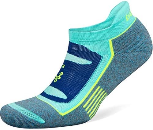 Balega Blister Resist Performance No Show Athletic Running Socks for Men and Women (1 Pair), Ethereal Blue/Light Aqua, Medium
