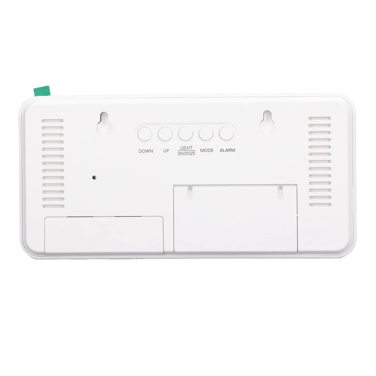 Reloj despertador digital espejo 16,5 cm pantalla HD grande sobremesa hogar