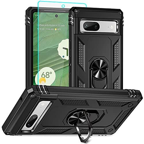 Étui de protection Google Pixel 7a Auzuoton noir finition haut de gamme