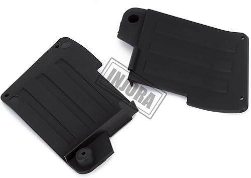 Miniatura 4 de INJORA Guardabarros delantero y trasero para 1/10 RC Crawler Axial SCX10 II 90046 90047 plástico, negro