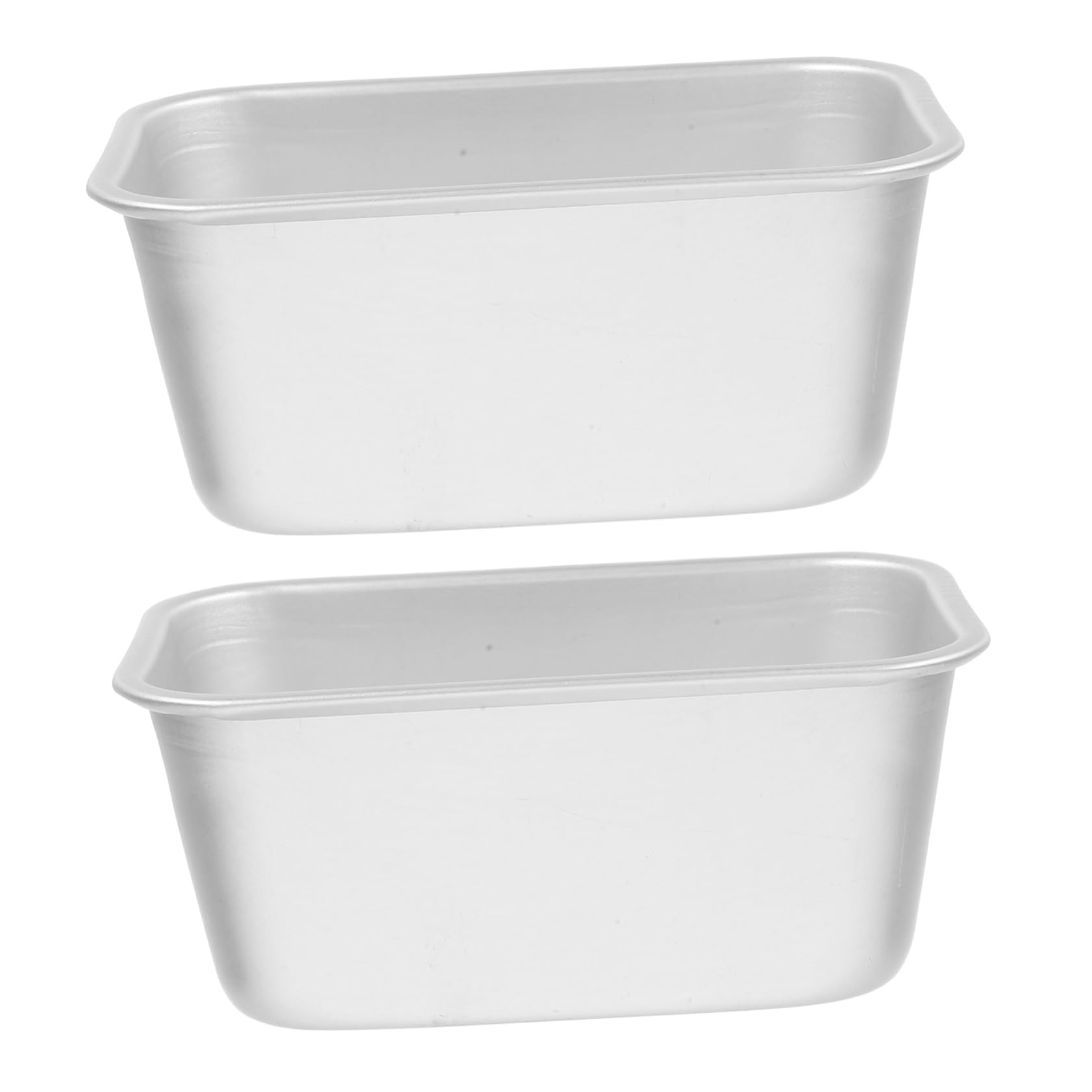 LALADEFIEE Set of 2 Steel Baking Heat Non-stick for Rectangle Cheesecake Bread Brownies Diy Baking