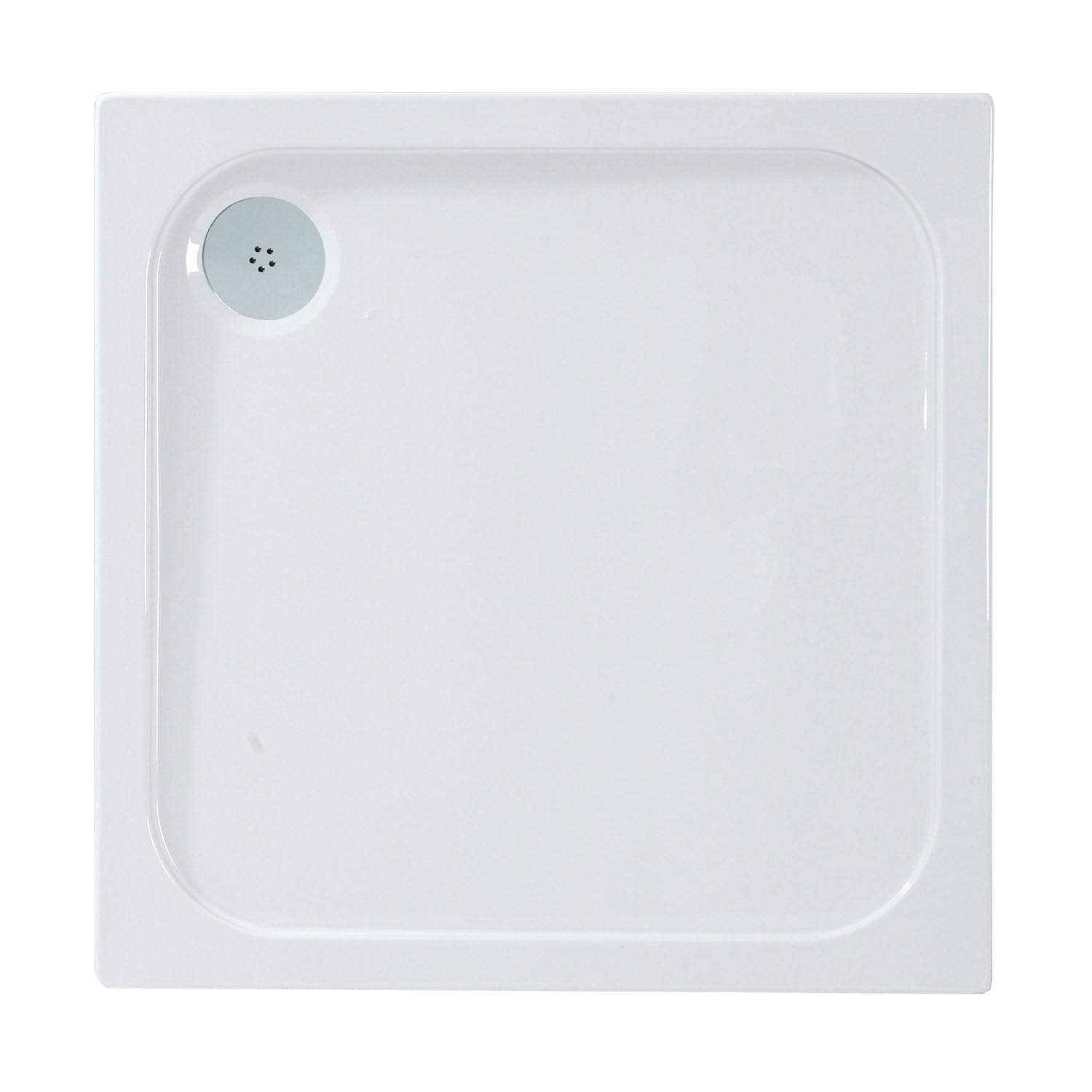 Go Bathrooms White Anti Slip Rectangle Shower Tray 900 X 800Mm Non-Slip Shower Enclosure Cubicle Low Profile Shower Tray