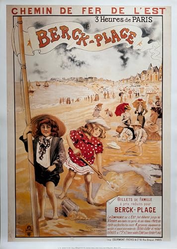 Affiche Berck Plage Tournon de collection | Poster d'art chic 50x70