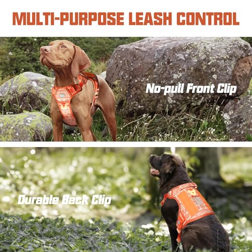 Image of AUROTH Dog Harness for Small Medium Dogs, Tactical No Pull Dog Vest