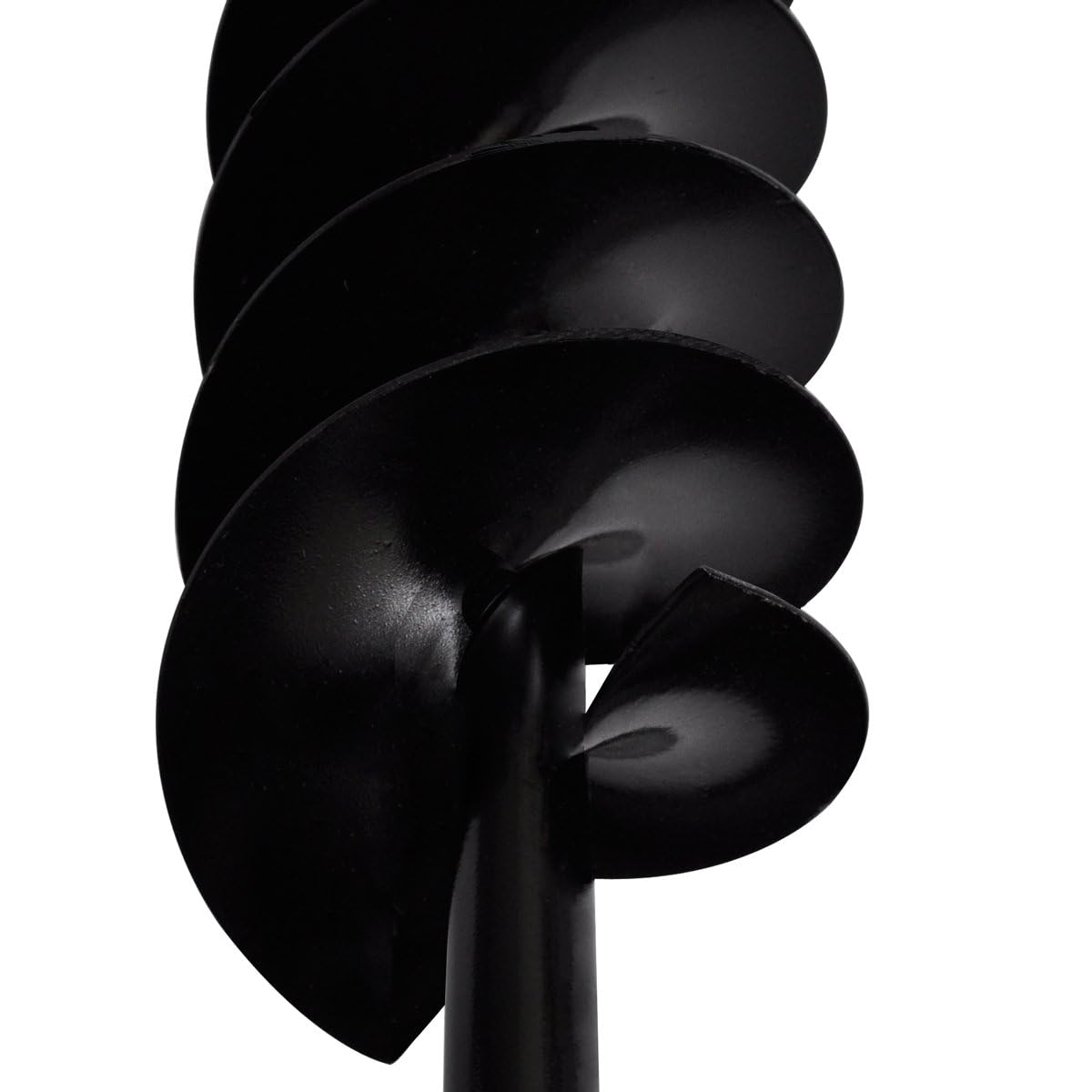 vidaXL Trivella per Terreno con Maniglia Robusto Manuale Giardino Piantapali con Viti Trapano a Terra Foraggio 200 mm in Acciaio Nero