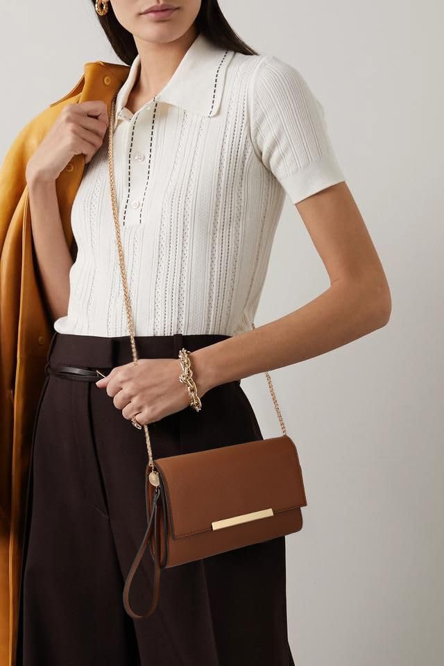 Image of AFKOMST Clutch Purses for Women Small Convertible Wristlet and Evening Bag | Vegan Leather, Fits 6.7-inch Phone /Passport, Versatile for Formal Events /Prom /Wedding /Cocktail /Night Out /Daily Use