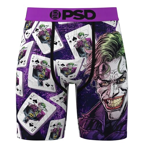 PSD Men's Boxer Briefs - Jokers Wild, 7 Inch Inseam, Moisture-Wicking, 4-Way Stretch, Boxer Briefs for Men, Small2