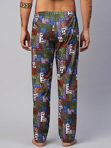 Image of Urban Scottish Men's Multicolor Cotton Lounge Pants- USPJ2309
