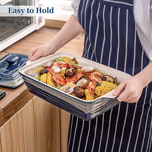 Lovecasa LC-BK-D01-US Deep Casserole Dish With Lid, 4.5 Quart Covered Casserole Dish Cookware thumb #4