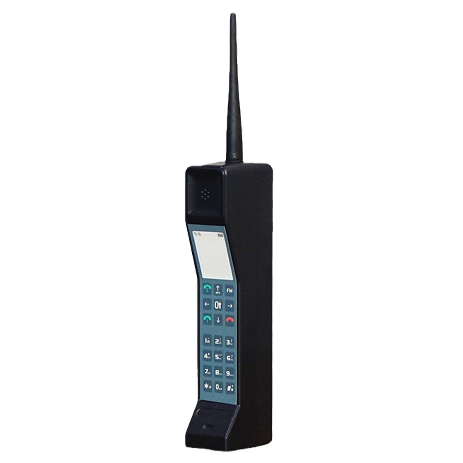 mophrati Compact Retro Cell Phone Ornament Vintage Craft Collectible Props For Photography Which Is Very Suitable For Photo Studio Photography Old Fashioned, Black, 4x6x31cm
