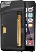iPhone 6 Plus/6s Plus Wallet Case - Q Card Case for iPhone 6+/6s+ (5.5") by CM4 - Ultra Slim ProtectiveKickstand Credit Card Phone Cover (Black Onyx)