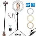 Produktbild 10" Ringlicht Selfie Ringleuchte mit Stativ & Handyhalter und Fernbedienung 3000-5500K 120 Lampen Dimmbare Beauty Desktop Ringlicht für YouTube-Videoaufnahmen/Live-Stream/Makeup/Fotografie (10-Zoll)