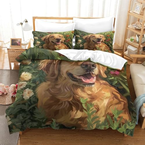 Linge de lit Golden Retriever microfibre qualité hôtelière - 3