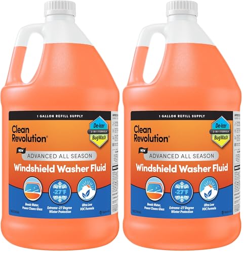 Image of Clean Revolution Advanced All Season Windshield Washer Fluid Ultra Low VOC Formula - Made in USA (Pack of 2)