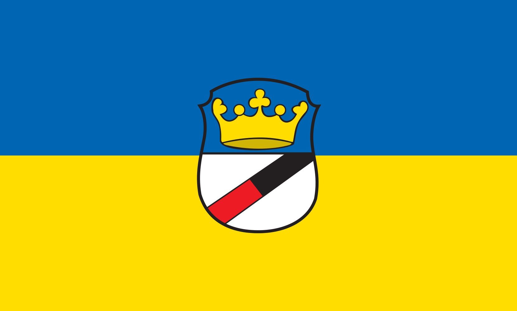 Drapeau paysage Königsdorf grand format de 1.35m² pour mât extérieur