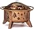 Sunjoy Fire Pit 30 in. Outdoor Wood-Burning Fire Pit, Patio Tree Motif Round Steel Firepit Large Fire Pits for Outside with Spark Screen and Poker
