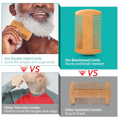 Gifts for Dad, Beard Kit & Keychain - Practical & Thoughtful Combo, Birthday/Christmas Gifts for Dad/Stepdad/Father/Daddy, Men's Self-care Set & Constant Keepsake, Dad Gifts from Kids Son Daughter - Image 6