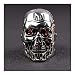 Keychain Refroidir Skull Punk 3D Head Forme Chaîne Clé Terreur Crâne Hommes Et Les Femmes De La Mode (Color : R02)