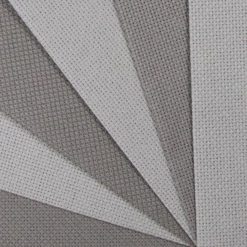 Image of KCS 4 /6 pc of 12 inch x 18 inch(30cmx45cm) 16 Count Cotton Aida Cloth Cross Stitch Fabric (6 pc,Medium Grey+Dark Grey)