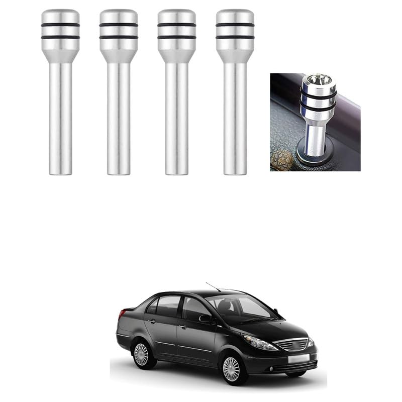 LOVMOTOLOVMOTO Universal 4pcs Car Door Lock Knobs Decor, Vehicle Interior Aluminum Alloy Replacement Pull Pins with Smooth Surface, Inner Vehicle Pins Fits(Assorted) Comfortable with Ind-igo Man-za
