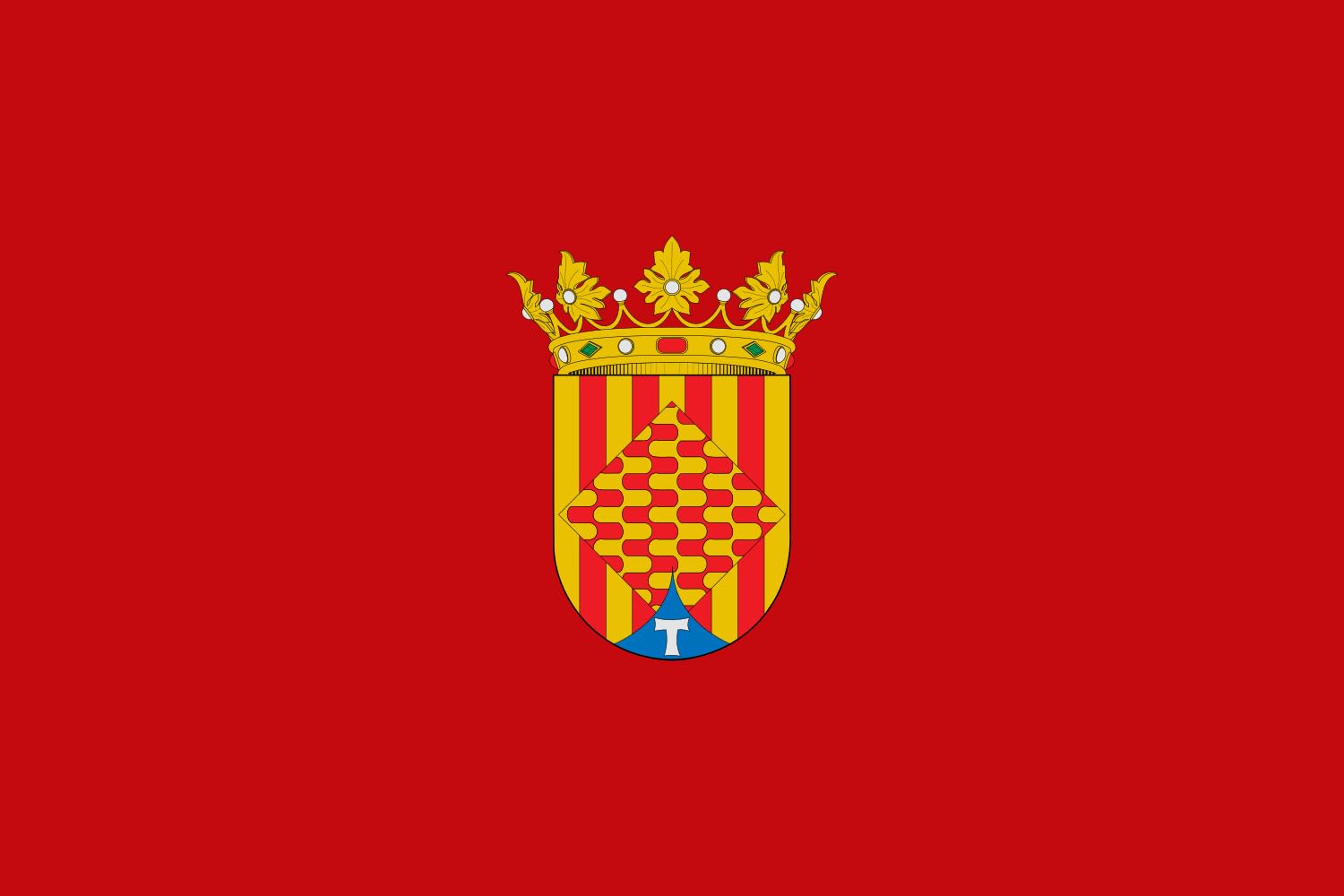 Drapeau de Tarragone grande taille pavillon officiel province espagnole pour mât