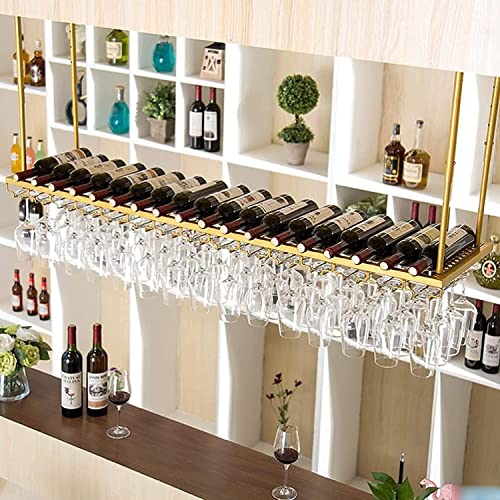 Casier à vin en métal suspendu pour optimiser les petits espaces