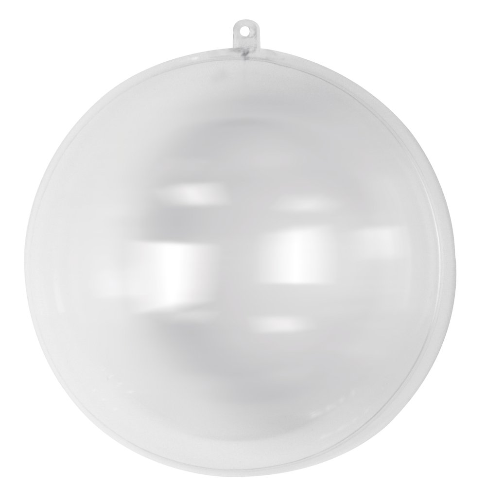 Rayher Hobby Plastikowa Kula Przezroczysta, 2 Sztuki, Ø 20 cm, Akrylowa z Oczkiem Do Zawieszania, Bożonarodzeniowa