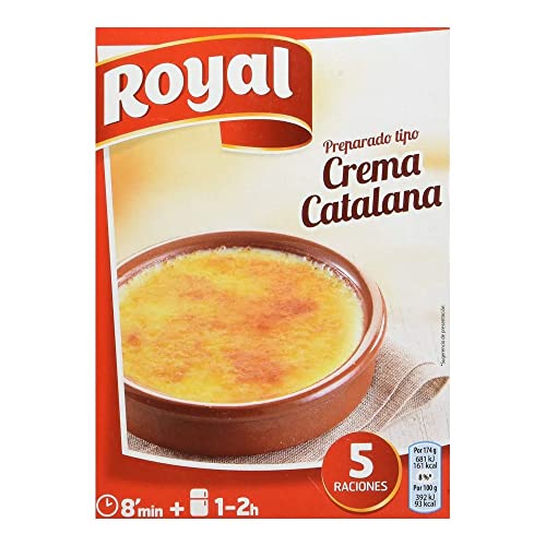 Royal Crema Catalana, Preparado en Polvo 5 raciones, Pack 120 g