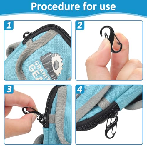 Phinus Lock Combo, Total 21PCS Clips Anti-Theft, Locks Anti-Theft for Luggage, Clothing, Backpacks, Boots, Purses, Travel Outdoor Sports(Black, Silver, Gold) - Image 3