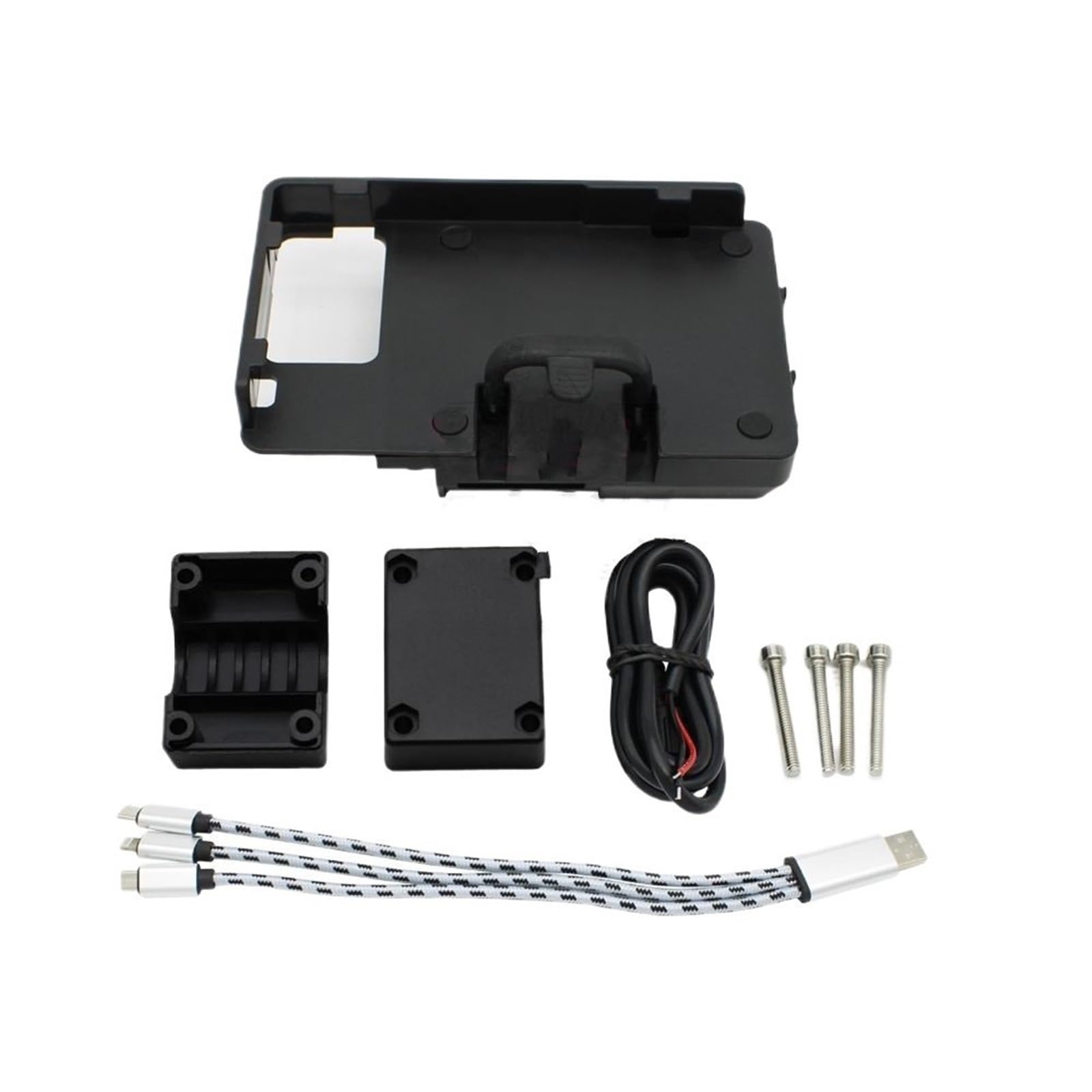 Motocyklowy uchwyt nawigacyjny GPS Uchwyt Do telefon komórkowy do nawigacji motocyklowej 12 mm/22 mm pasujący do Tiger 1200 GT Pro 2023- Uchwyt GPS(22mm Tube - Wired)
