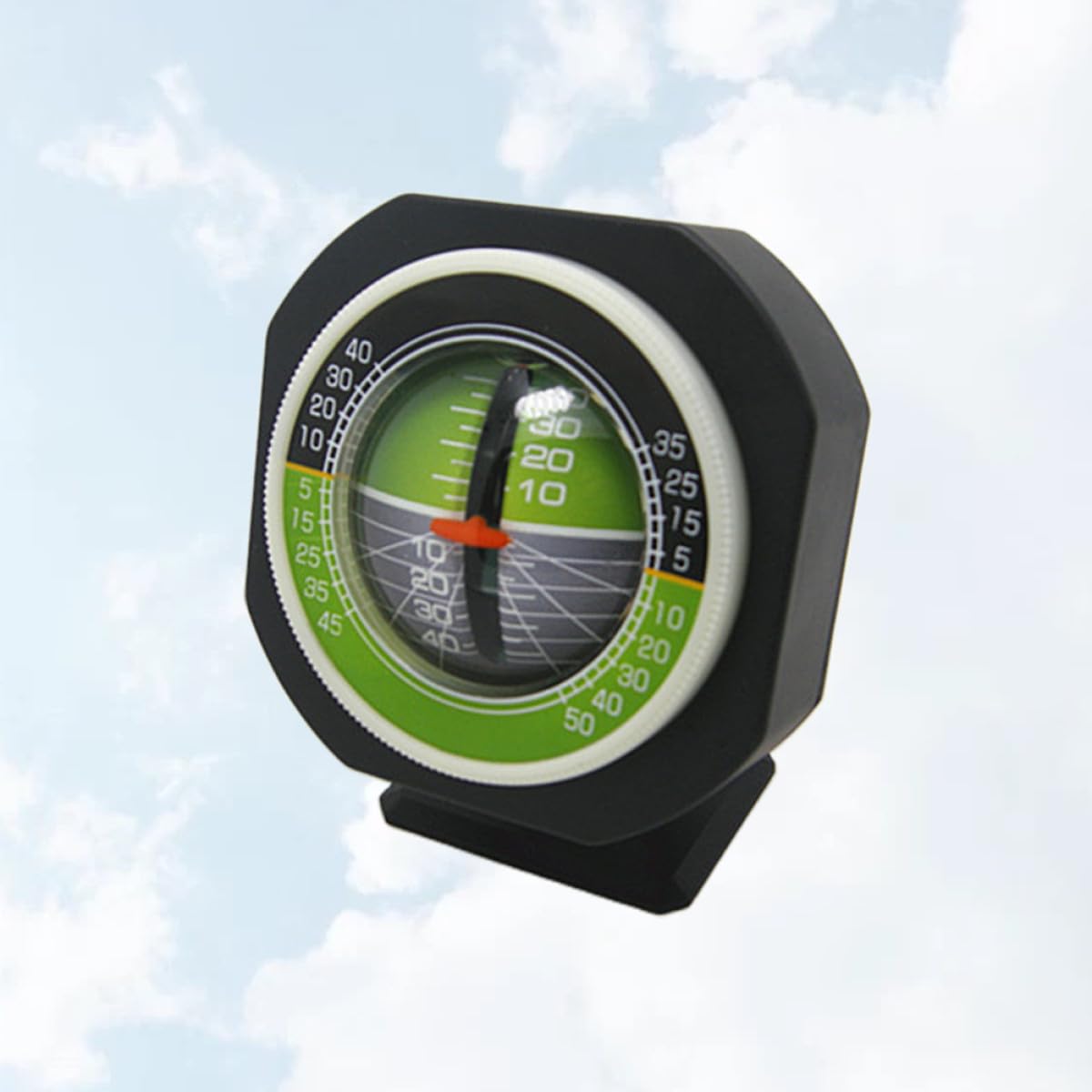 POPETPOP Misuratore di Pendenza Angolare per Veicoli Inclinometro LED Integrato Livello Compatto per Auto Luce Interna per Guida Notturna Strumento Preciso per Misurare Inclinazione
