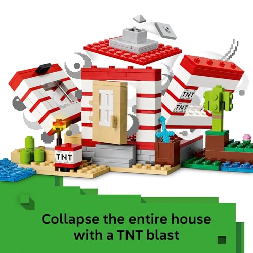 Image of LEGO Minecraft The TNT Jungle House Building Toy - Minecraft Toy for Boys and Girls, Ages 8+ - Gift for Birthdays - Video Game Playset for Fans - 21275
