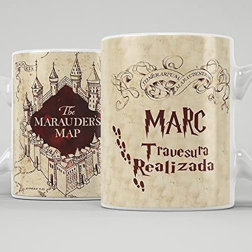 Taza personalizada con nombre en el mapa más famoso del mundo mágico, cerámica calidad premium350ml hecha a mano, regalo super original | Ya disponible en tu tienda friki favorita! En mundofriki.es!