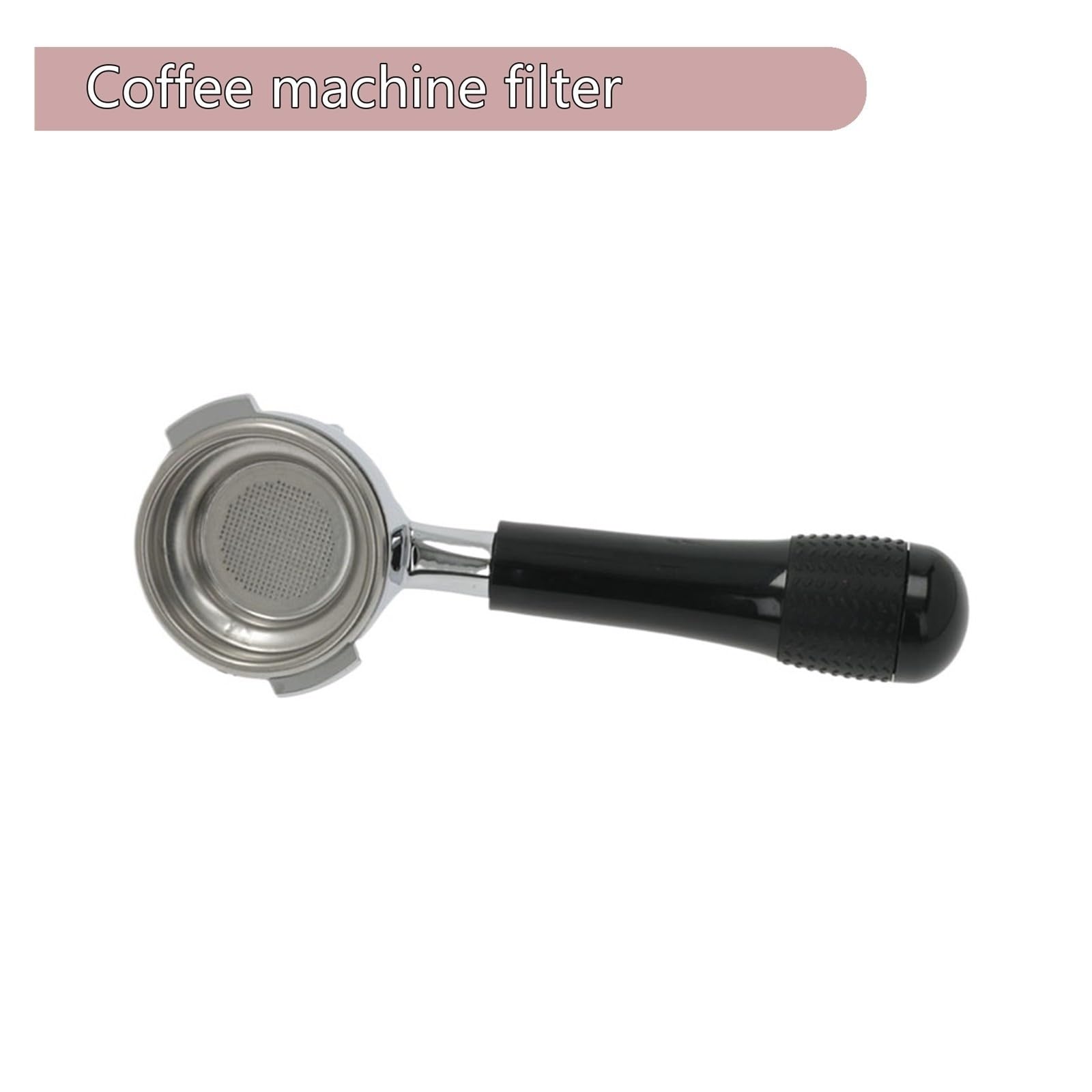 Filtro Del Mango De La Máquina De Café,Compatible Con Nuova | Compatible Con Simonelli Semiautomático Universal Manija Única Y Doble A Prueba De Fugas Antideslizante(Double)