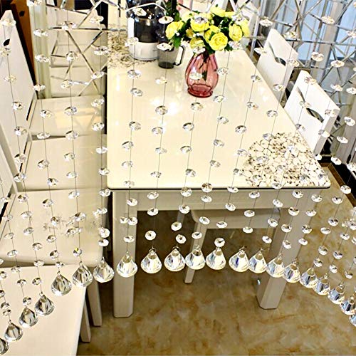 Fushing 100Pcs 1 Hole Clear Octagon Beads For Chandelier, Curtain, Suncatchers, Crystal Garland, Necklaces, Earrings, Jewelry Making And Craft Ideas (Clear, 14Mm) #TOP6
