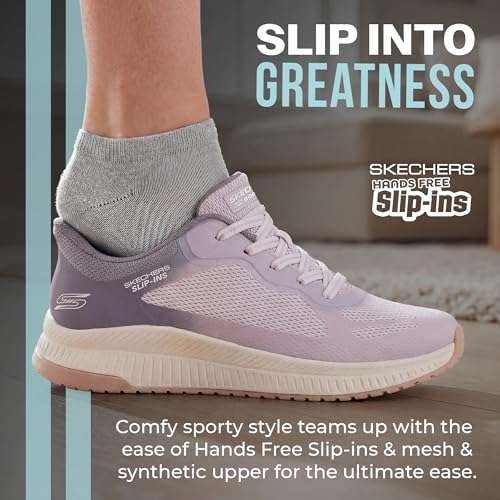 Image of Skechers Womens Hands Free Slip-ins Bobs Squad 4 - Staple Look